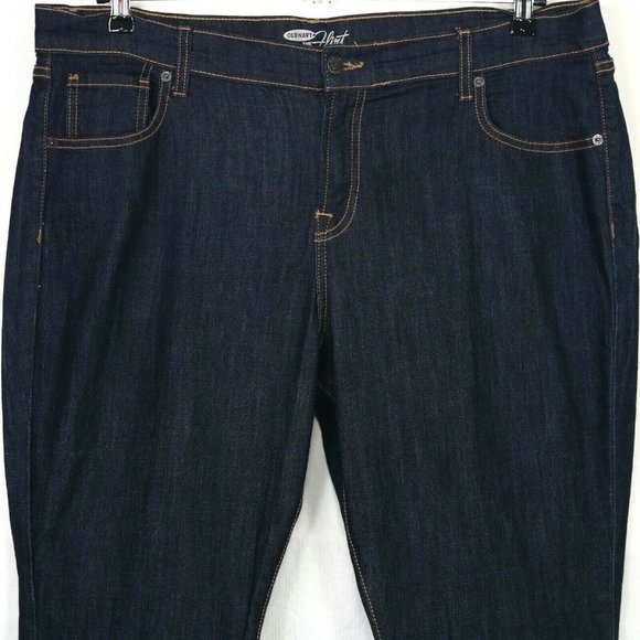 Old Navy The Flirt Bootcut Jeans Stretch Dark 18 x 31 - Picture 4 of 8